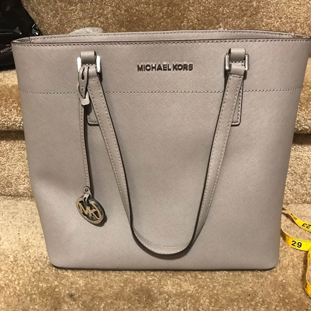 Authentic gray Michael Kors tote